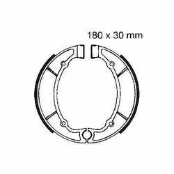 Brake Shoes Inc Springs EBC For Yamaha 732.82.55 Brake Shoes Inc Springs EBC For Yamaha 732.82.55